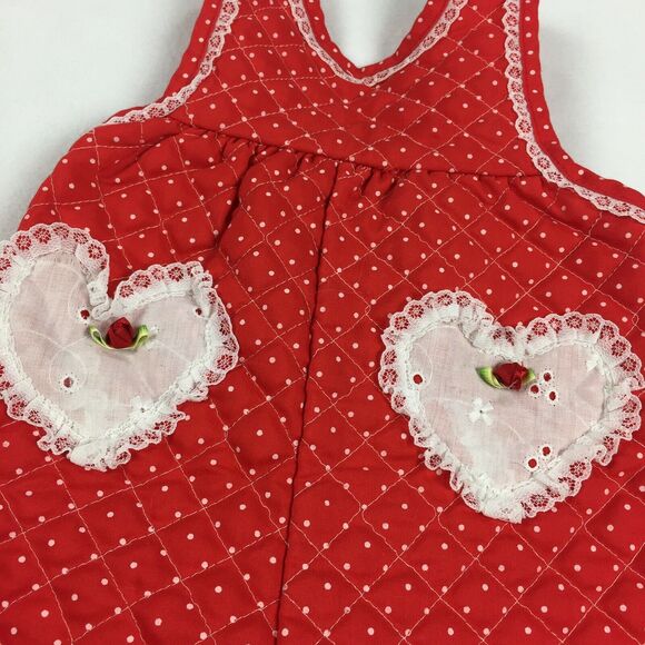 Vintage Quilted Polka Dot One Piece Bubble Romper - Picture 3 of 9